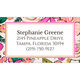 Modern Floral Luggage Tags Image 2 of 3